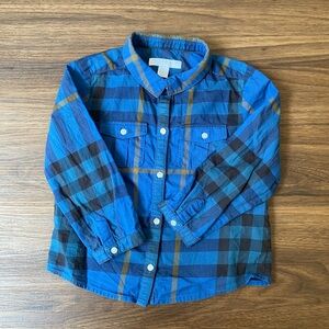 Burberry | Blue Plaid Kids Shirt